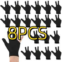 Billiards Gloves Yo Yo Gloves 3 Fingers Billiard Gloves Slip Resistant Yo Yo Gloves For Left And Right Hand - Black - View 10