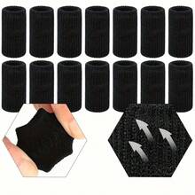 Finger Compression Sleeves/Highly Elastic And Breathable/Soft And Comfortable/Suitable For Basketball, Volleyball, Table Tennis Fitness/Can Be Used For Work Finger Cots/A Must For Outdoor Sports - Multicolor - View 12