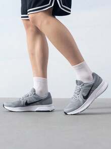 Men's Running Shoes NIKE RUN SWIFT 22026 Summer New Mesh Breathable Casual Sports Running Shoes CU3517-014 - Black/white/gray - View 4