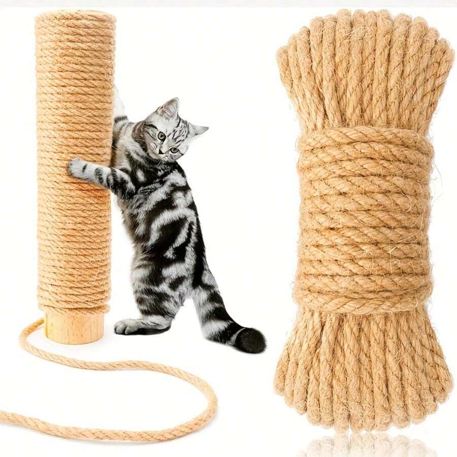 Dây thừng thay thế cho cột cào móng mèo, dây thừng đay, dây thừng cột cào móng mèo, dây thừng sửa chữa tháp mèo cây mèo, dây thừng đay không mùi cho cột cào móng mèo - A - Xem 1