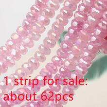 1顆 5*8mm 刻面玻璃輪珠，彩色電鍍 AB，DIY 手工珠飾配件，適用於手機鍊、手工串珠項鍊、手鍊、耳環、包包、編織鞋與服飾 - 5*8mm車輪珠 - 查看 47
