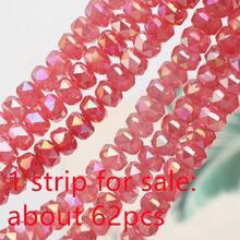 1顆 5*8mm 刻面玻璃輪珠，彩色電鍍 AB，DIY 手工珠飾配件，適用於手機鍊、手工串珠項鍊、手鍊、耳環、包包、編織鞋與服飾 - 5*8mm車輪珠 - 查看 58