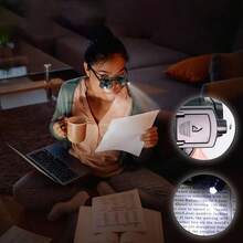 Head Mount Magnifying Glass  2/6/10/24X Multi Lenses Adjustable Angle Hands Free Magnifier For Craft Watch Repair Reading - A - View 7
