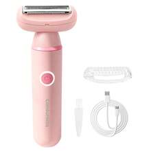 Conduroma Cordless Electric Razors For Women: Rechargeable Painless Bikini Trimmer For Body Hair- IPX6 Wet/Dry Shaver With Travel Lock Function For Face/Underarm/Leg/Bikini, Pink - Multicolor - View 1