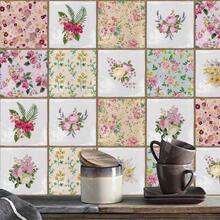 10pcs/20pcs Nordic Home Decor Self-Adhesive Tile Wallpaper, Self-Adhesive Square Tile Pattern Wall Decor Stickers, Suitable For Kitchen, Bathroom, Bedroom, Living Room, Dining Room Decoration, Waterproof, Oil-Proof, Moisture-Proof, Decorative Tile Stickers, Wall Renovation Floor Stickers, Home Decor Wall Panels, Peel And Stick Wall Stickers - Multiple Styles - View 7