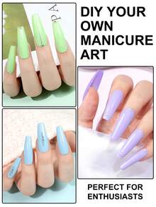 Peacecolor 30PCS Gel Nail Polish Set 26 Pastel Colors With 4 Base Top Coats Glossy Matte Shimmer Soak Off For Spring Summer Vacation Gift For Women - 多色02 - 查看 9