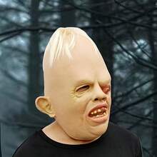 1pc Funny One-Eyed Monster Full Face Live Streaming Prop Cosplay Mask, Practical Horror Asymmetrical Eye Ghost Mask Full Head Cover, Suitable For Holiday Party Costume Cosplay Horror Haunted House Prop - Mask - View 5