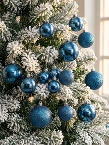 DIY Wreath, Shiny Holiday Decoration Pendant - Blue - View 5