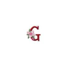 1/26pcs Computer Embroidered Floral Multi-Color English Letter A-Z Badge Patch, Clothing Accessory Decorative Patch With Back Adhesive Embroidery Fabric - Multicolor - View 72