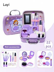 Set Mainan Tas Rias Bermain Peran, Mainan Interaktif Bermain Peran untuk Anak Perempuan, Hadiah Ulang Tahun, Hadiah Natal - MultiWarna - View 6
