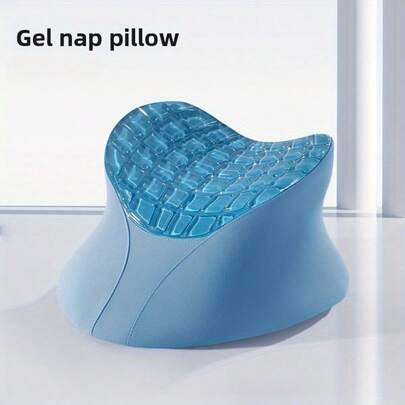 Ergonomisches Kühlgel Nackenkissen, Memoryschaum Stützkissen für Büro Nickerchen