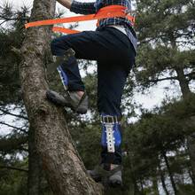 Blue Tree Climbing Spike Set Adjustable Pole Climbing Gear Kit W/Safety Belt Portable - Default - View 3