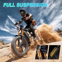 TST Electric Bike For Adults 749W Peak 20" Fat Tire All-Terrain E-Bike 60 Miles Electric Dirt Bike - 48V 15AH Battery - 黑色 - 查看 5