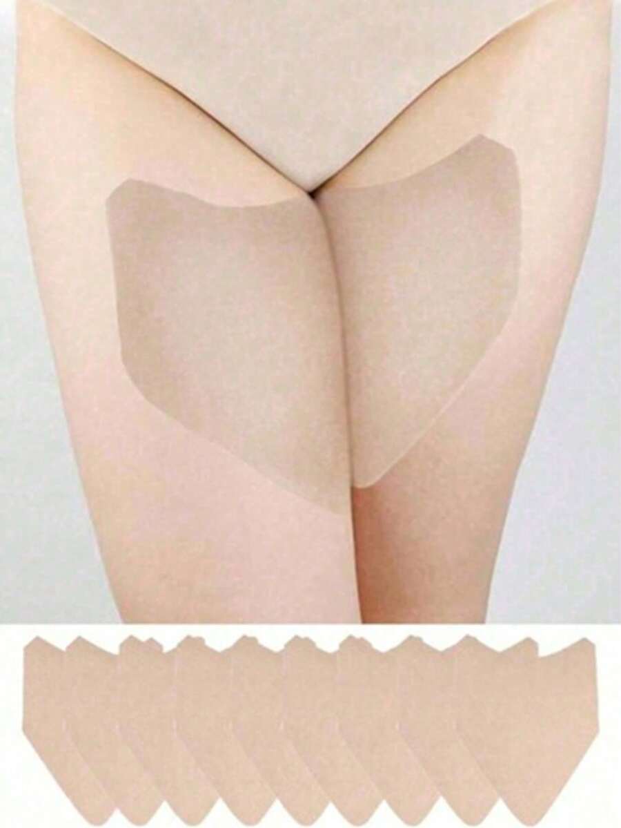 30/20/10pcs Anti-Chafing Thigh Bands, Unisex Anti-Chafing Thigh Pads, Prevent Invisible Chafing And Friction In Summer; Friction Spandex Patch, Suitable For Women's Thighs And Calves, Provide Comfortable Protection; Waistband, Sticker, E-Surface Waterproof Transparent Tape. - View 1
