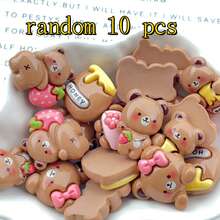 10pcs Mixed Honey Pot Bear Flat Back Stickers, DIY Scrapbooking, Wedding Decorations, Suitable For Making Earrings, Hair Accessories, Jewelry, Resin Crafts (Jewelry Making For Adults Aged 14+) - Multicolor - View 11