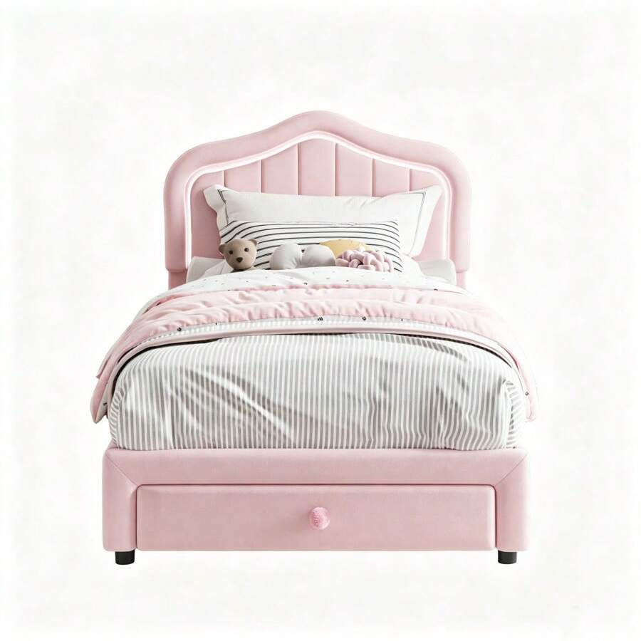 Kselythan Bed Frames - Pink - View 1