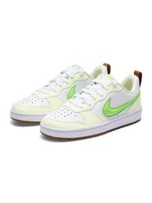 Nike COURT BOROUGH LOW RECR BG GCEL Youth Sports Shoes, Retro Low-Top Casual Skate Shoes, Green, IV2860-131 - Green/White - View 3
