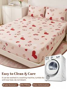 1 buah Sprei Fitted, Pelindung Kasur, Penutup Tempat Tidur, Dekorasi Kamar, Anti Debu Anti Selip, Lembut Nyaman Ramah Kulit Bernapas, Sangat Lembut Ringan, Cocok Untuk Tempat Tidur Single/Double/Queen/King, Semua Musim, Dapat Dicuci dengan Mesin, Sarung Bantal dan Selimut Tidak Termasuk - MultiWarna - View 7