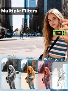 Mini Retro Keychain Camera, 1080P HD Digital Camera With Photo & Video Function, Portable Vintage Pocket Camera With Key Ring Design, Compact Travel Camera For Daily Recording, Creative Birthday Gift For Teens Adults, 200mAh - View 5