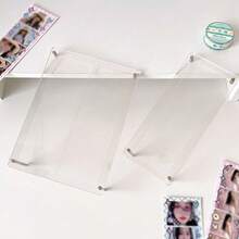2 buah Stand Pajangan Foto Akrilik Transparan 4 Slot, Bingkai Foto Magnetik, Cocok untuk Foto Idola, Bingkai Foto Meja yang Lucu, Ideal untuk Foto Selfie, Koleksi Penggemar, dan Dekorasi Kamar, Musim Kembali ke Sekolah - beraneka warna - View 7