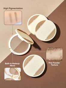 JUDYDOLL Palet Makeup Kontur 2-in-1, Termasuk Perona Pipi dan Highlighter, Sempurna untuk Kontur Wajah, Shading, Pembentukan Hidung, Ideal untuk Kencan, Pernikahan, Pesta, dan Hadiah yang Bagus untuk Teman dan Pacar. - Coklat - View 3