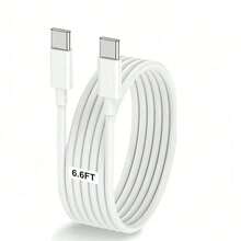1/3 Set 3.3FT/6.6FT Fast Charging Data Transfer 2-In-1 Data Cable Compatible With Apple 17/16/15 Series, S21 To S25 Ultra Plus - 白色 - 查看 11
