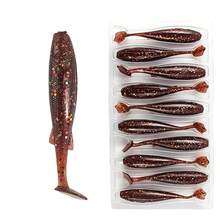 Swimbaits Paddle For Bass,   Soft Lure For Trout Crappie Bass, Durable Plastic Bait Swimmer For Saltwater/Freshwater, Fishing Lover's Gift - Multicolor - View 13