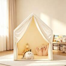 Tenda da gioco divertente per bambini, castello giocattolo per le faccende domestiche, con finestre/tende/tende per la porta, con borsa portaoggetti, base segreta/tenda per dormire per bambini e bambine, regalo per compleanno/Natale/Ringraziamento/Ognissanti, accessori e luci non inclusi - Multicolore - Visualizzare 8