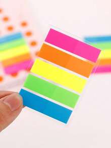 1pc Sheets Multicolor Sticky Note Pad, Self-Adhesive Index Tab Flags Page Marker Memo Pads - Multicolor - View 5