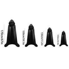 1pc Unisex Halloween Hooded Cape Cloak, Wizard Vampire Mage Crow Adult Costume, Unisex Hooded Robe - Multicolor - View 8