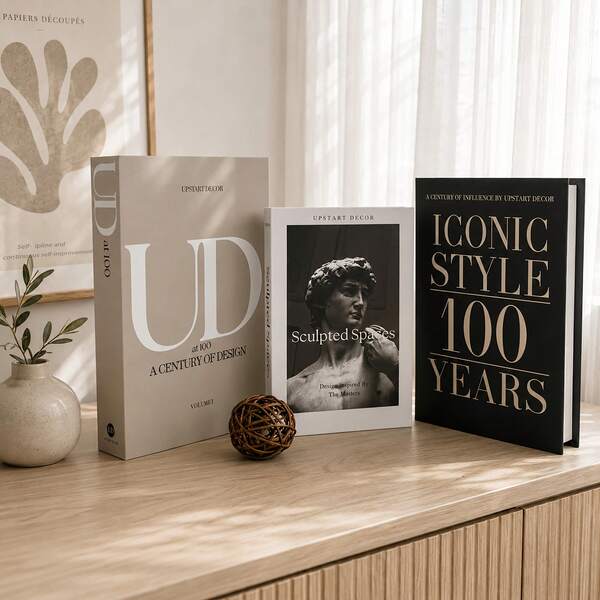 3 Sets Paper Aesthetic Decorative Books, Coffee Table Decor Books - Faux Decorative Books For Decoration - Home Desktop Decor - Nightstand Decor - Home Bookshelf Decor