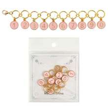 1 Set Enamel Number 0-9 Knitted Row Counter Chain, Locking Stitch Marker With Clasp, Suitable For Knitting, Crochet, Sewing Accessories - Fastener - View 12