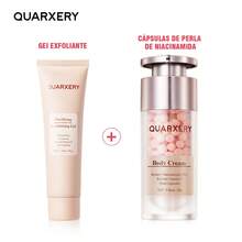 SET Exfoliante Facial Profundo con Niacinamida + Crema Despigmentante Iluminadora con Vitamina C | Cuidado Integral para Piel Limpia y Radiante - Rosa Roja - Ver 2