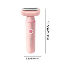 Conduroma Cordless Electric Razors For Women: Rechargeable Painless Bikini Trimmer For Body Hair- IPX6 Wet/Dry Shaver With Travel Lock Function For Face/Underarm/Leg/Bikini, Pink - Multicolor - View 2
