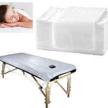 30/100 Disposable Massage Sheets With Perforated Design - 80cm X 180cm Soft Durable Non-Woven Fabric Suitable For Spa, Tattooing, Waxing & Massage Tables - Hygienic Easy-Clean Body Wrap Liners, Treatment Bedding | Open Center Design - Multicolor - View 1