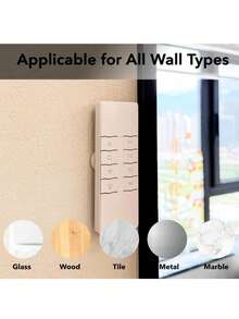 1/4/8pcs Magnetic Remote Control Holder - Remote Control Storage Rack, Floating Wall Mount, No Drilling Required, Living Room Wall Magnetic Storage Rack, Strong Magnetic Hook, Wall Magnetic Bracket/Rack, Remote Control Storage Rack, Small Item Charging Rack, TV And Tool Storage Rack - Multicolor - View 9