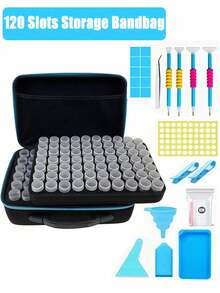 DIY Purple/Blue Diamond Painting Tool, A Multi-Function Portable Tool Storage Bag, Suitable For Mosaic Art, And A Great Gift For Diamond Painting Enthusiasts. - A - View 2