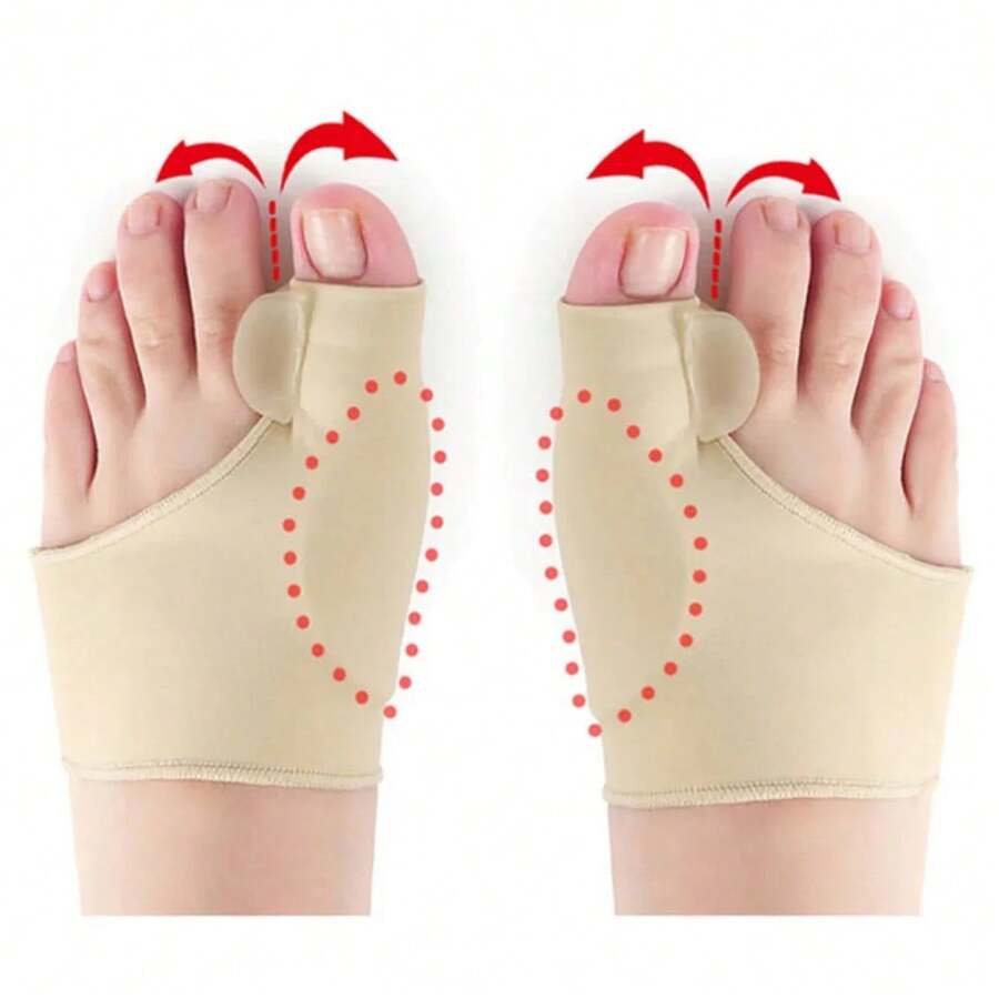 Separador de dedos de silicona para corregir el hallux valgus, corrector de dedos para uso diurno y nocturno, corrector de hallux valgus, juego de dos. - 1Pair - Ver 1
