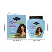 Hoegoa Crema Nutritiva Para Cabello Rizado, Aporta Humedad Superficial Para Aminorar El Aspecto Rebelde Y El Frizz Del Cabello Rizado, Crema Nutritiva Formulada Especialmente Para El Cuidado Diario Del Cabello Rizado Y Ondulado. - azul - Ver 5