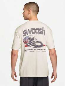 Nike Kaos Rajut Lengan Pendek Tanpa Kerah Pria AS U NSW TEE LSE SPEED AND SPO TIM3778-030 - Krem - View 2