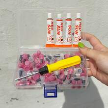 便攜式真空補胎工具組,免拆輪胎,路邊快速修補工具,適用轎車、摩托車、電動車,通用汽車愛好者實用禮物 - A - 查看 9