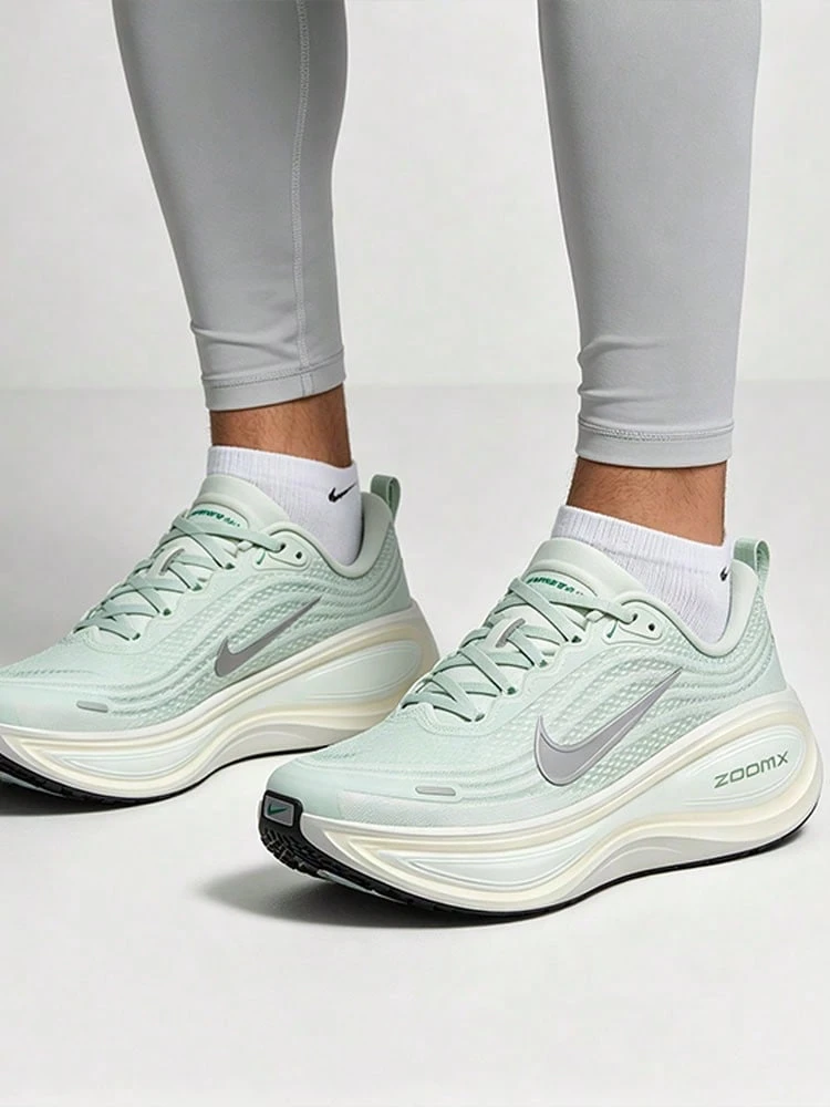Nike Vomero Plus Women's Comfortable Cushioned Durable Breathable Running Shoes Green - Green - View 1