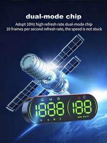 YNF GPS HUD Head-Up Display Car Speedometer, 4.5 Inch Smart Digital Speed Display, KMH/MPH Switchable, Windshield Projection, Driving Direction, Time, Trip Distance, Overspeed Alarm, Multi-Color Display, Universal HUD (Type-C Interface) - G26 - View 5