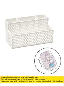 Large Capacity Honeycomb Hollow Design Desktop Organizer, Multi-Layer Multi-Compartment Office Stationery Student Desk Storage Rack, Innovative Back To School Gift, Suitable For Office Desk And Study Desk - One Size - View 10