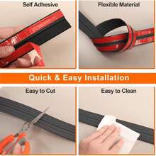 1pc 4cm Flexible Self-Adhesive Decorative Strip, Flexible Self-Adhesive Corner Guard Decor, Multi-Purpose Decorative Strip - Easy Installation, Cuttable, Easy To Clean - Suitable For Doors, Windows, Wall Corners And Picture Frames - A - View 6
