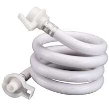 MANGUERA PARA LAVADORA DE 200CM EN COLOR BLANCA; IDEAL PARA DARLE MEJOR FUNCIONAMIENTO A LAVADORAS DEL HOGAR - 200 cm - Ver 4