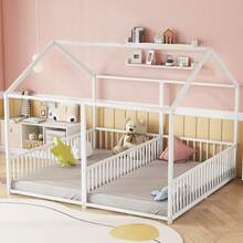Bed Frame Kids Bed 90x200cm - House Design - 白色 - 查看 3