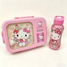 1個 Sanrio Hello Kitty & Friends 粉色便當盒套組 - 防漏、長方形、耐用塑料分格午餐盒，手洗，適用於工作、學校和旅行。便當收納盒 | 卡通主題便當盒 | 易於清潔的材質 - 彩色 - 查看 19