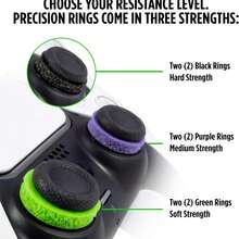 6PCS Aim Assist Precision Motion Control Rings For P*4 P*5 Xb*X Series X/S Xb*X One 360 Switch Pro Controller, Target Shooting Game Aid Reduce Joystick Shaking Dampers - View 1