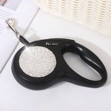 1 dây xích chó thú cưng rút tự động màu hồng cổ điển 3m/5m đính đá rhinestone, phù hợp đi dạo, leo núi, du lịch và hoạt động ngoài trời cho chó cỡ nhỏ đến trung bình, dễ cất giữ và quản lý, đồ dùng cho chó - Nhiều màu - Xem 6